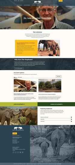 Скриншот savetheelephants.org
