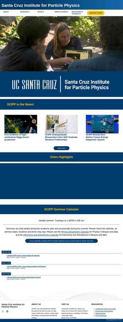 Екранна снимка scipp.ucsc.edu