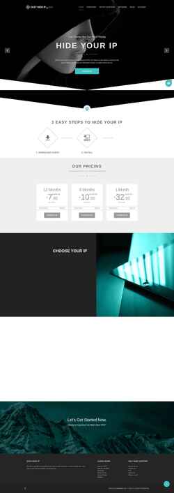 Snímek obrazovky easy-hide-ip.com
