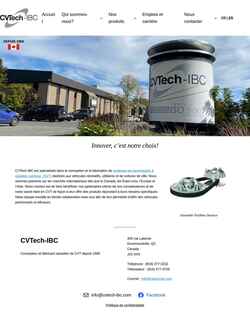 Screenshot cvtech-ibc.com