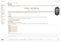 Снимак екрана wiki.openmoko.org