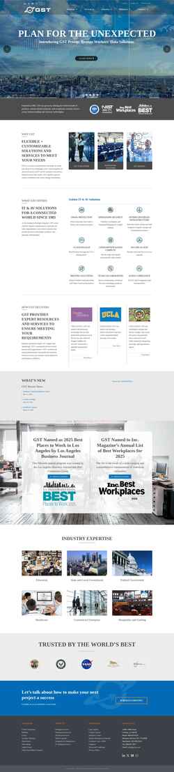 Screenshot gstinc.com