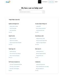 Снимак екрана help.tripit.com