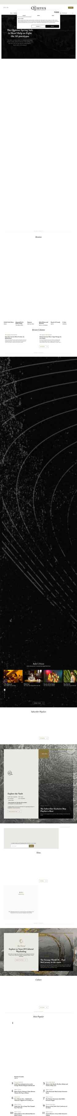 Captura de pantalla thequietus.com