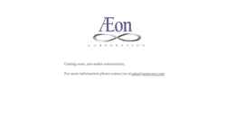 Captura de pantalla aeoncorp.com