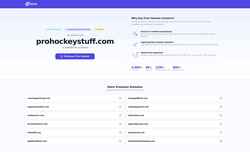 Snímek obrazovky prohockeystuff.com