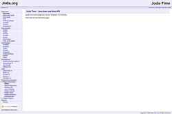 Captura de pantalla joda-time.sourceforge.net