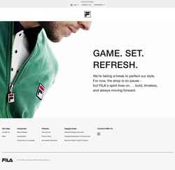 Snímek obrazovky fila.com
