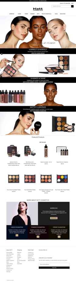 Снимак екрана kettcosmetics.com