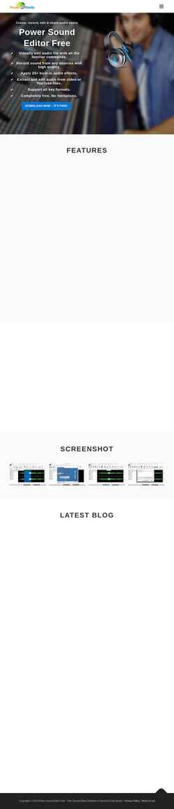 Captură de ecran free-sound-editor.com