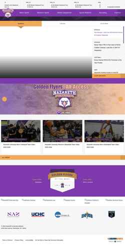 Snímek obrazovky nazathletics.com
