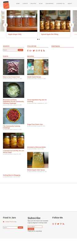 Captura de pantalla foodinjars.com