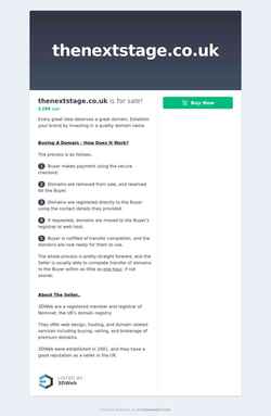 Screenshot thenextstage.co.uk