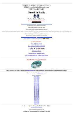 Captura de pantalla tunedinradio.com