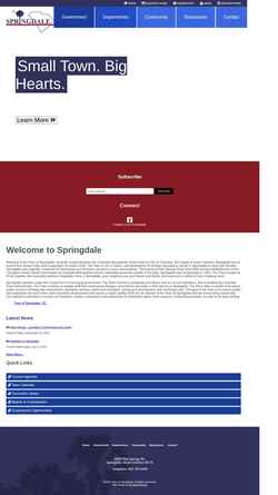 スクリーンショット springdalesc.com
