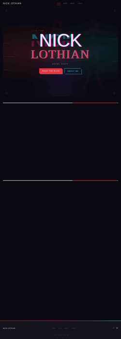 Screenshot nicklothian.com