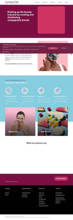 Снимак екрана graftons.co.uk