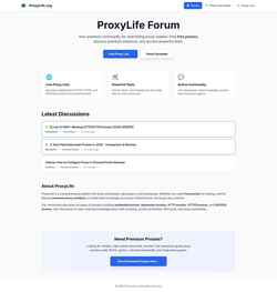 Skærmbillede proxylife.org