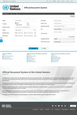 スクリーンショット documents.un.org
