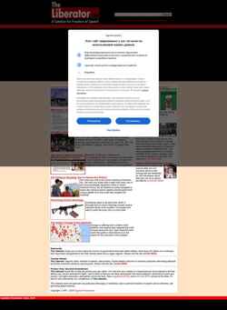 Snímek obrazovky liberator.net