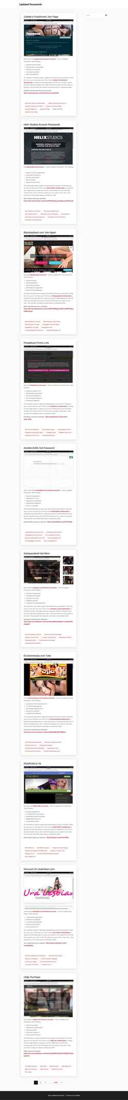 Captura de pantalla updatedpasswords.com