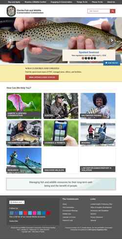 Ekrānuzņēmums myfwc.com