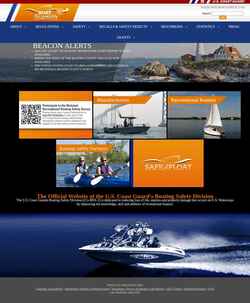 Screenshot uscgboating.org