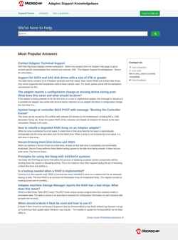 Snimka zaslona ask.adaptec.com