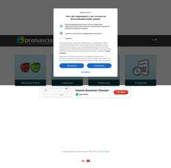 Posnetek zaslona pronuncian.com