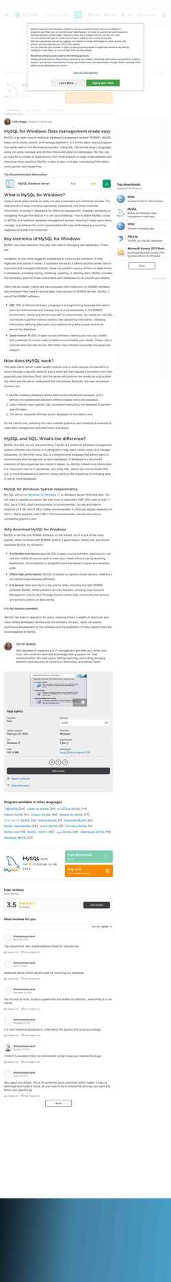 Screenshot mysql-com.en.softonic.com