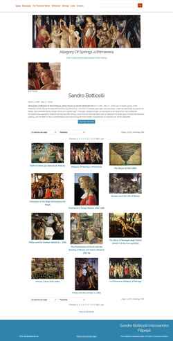 Screenshot sandrobotticelli.net