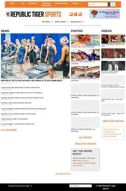 Screenshot republictigersports.com