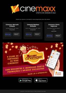 Captura de pantalla cinemaxx.com.br