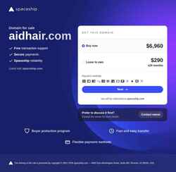 Снимак екрана aidhair.com