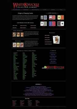 Screenshot whiteknucklecards.com