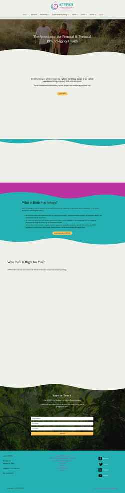 Snimka zaslona birthpsychology.com