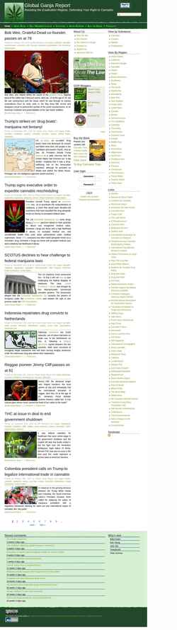 Снимак екрана globalganjareport.com