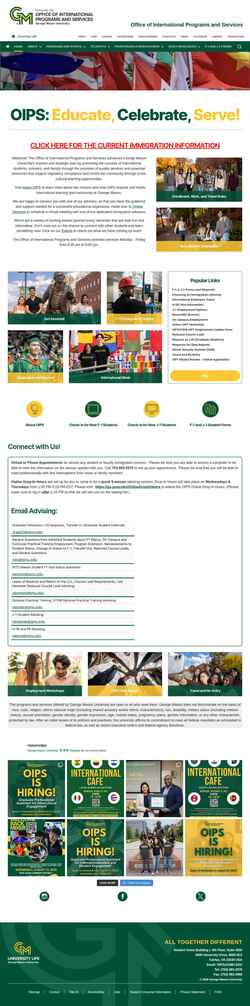 Captura de pantalla oips.gmu.edu