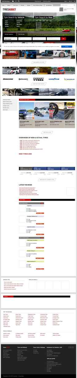 Zrzut ekranu tyresaddict.com