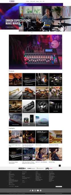Screenshot usa.yamaha.com