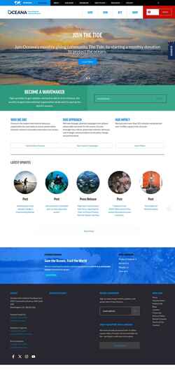 Captura de pantalla oceana.org