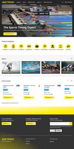 Captura de pantalla alge-timing.com