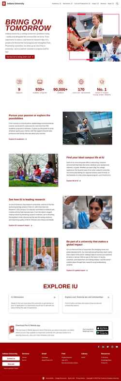 Screenshot iu.edu