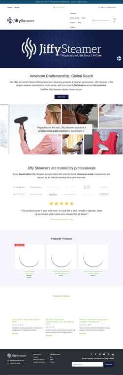 Snimka zaslona jiffysteamer.com