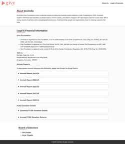 Скриншот giveindia.org