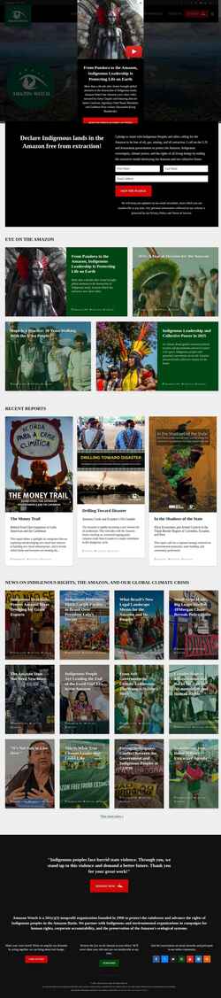 Screenshot amazonwatch.org