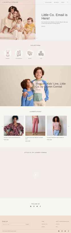 Screenshot laurenconrad.com
