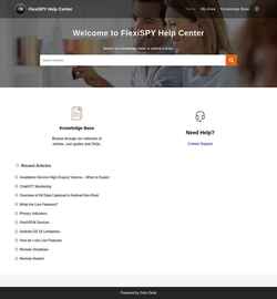 Captura de pantalla support.flexispy.com