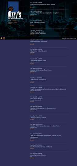 Ekran görüntüsü dizzysjazz.com