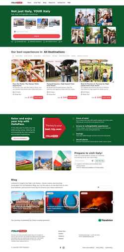 スクリーンショット italiatours.com